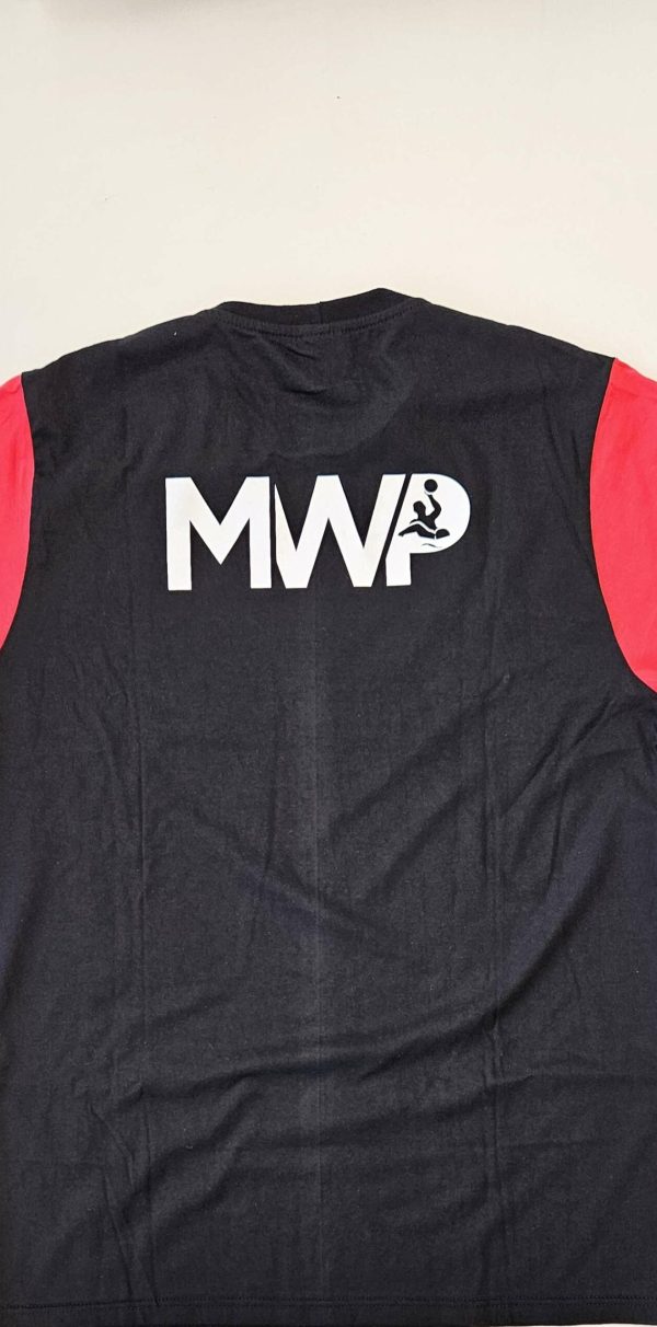 tee-shirt MWP noir et rouge verso